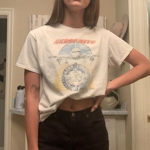 Vintage Aerosmith graphic T-shirt.